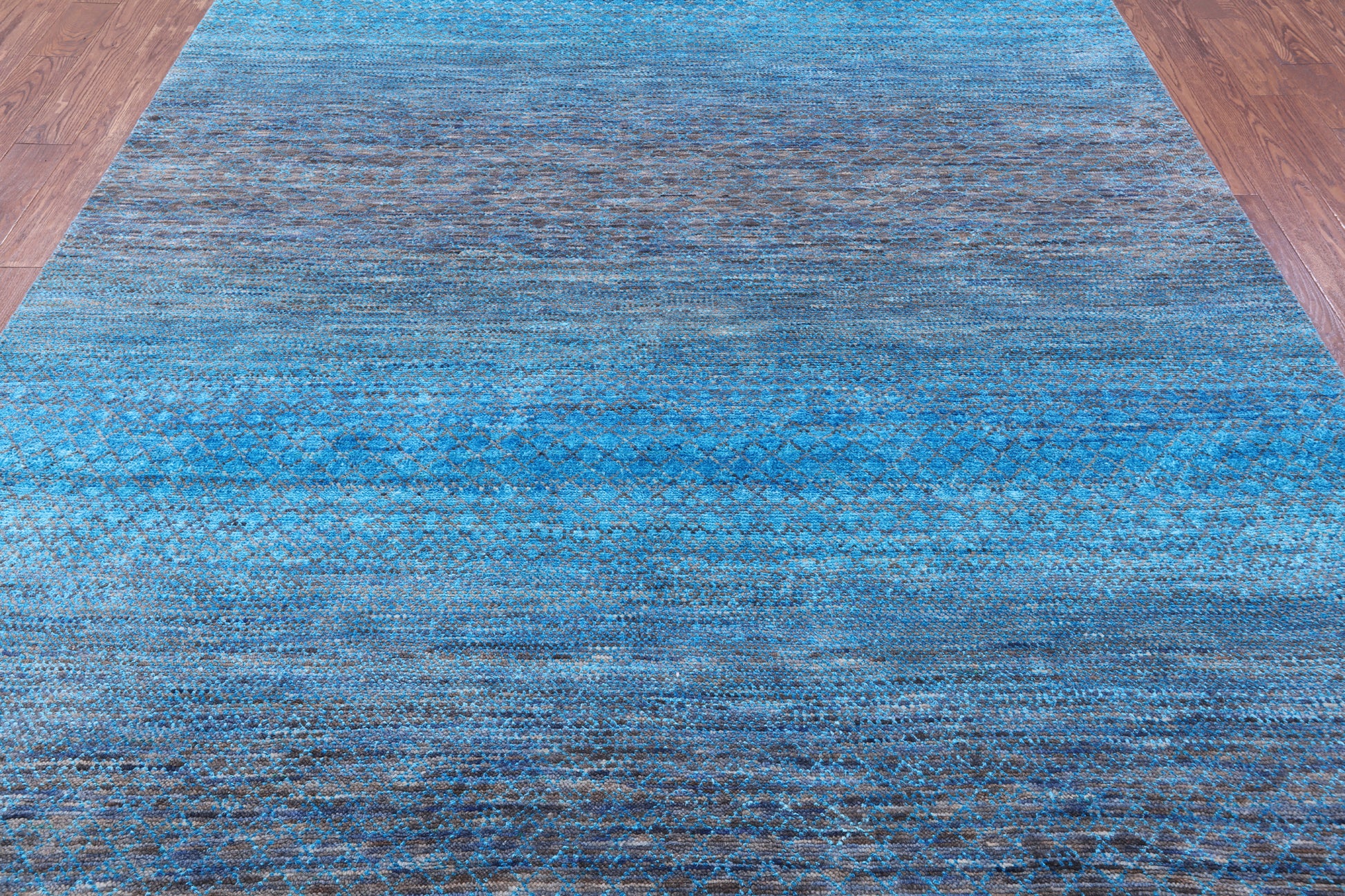 Savannah Grass Hand Knotted Wool & Silk Rug - 8' 2" X 9' 11" - Golden Nile