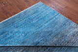 Savannah Grass Hand Knotted Wool & Silk Rug - 8' 2" X 9' 11" - Golden Nile