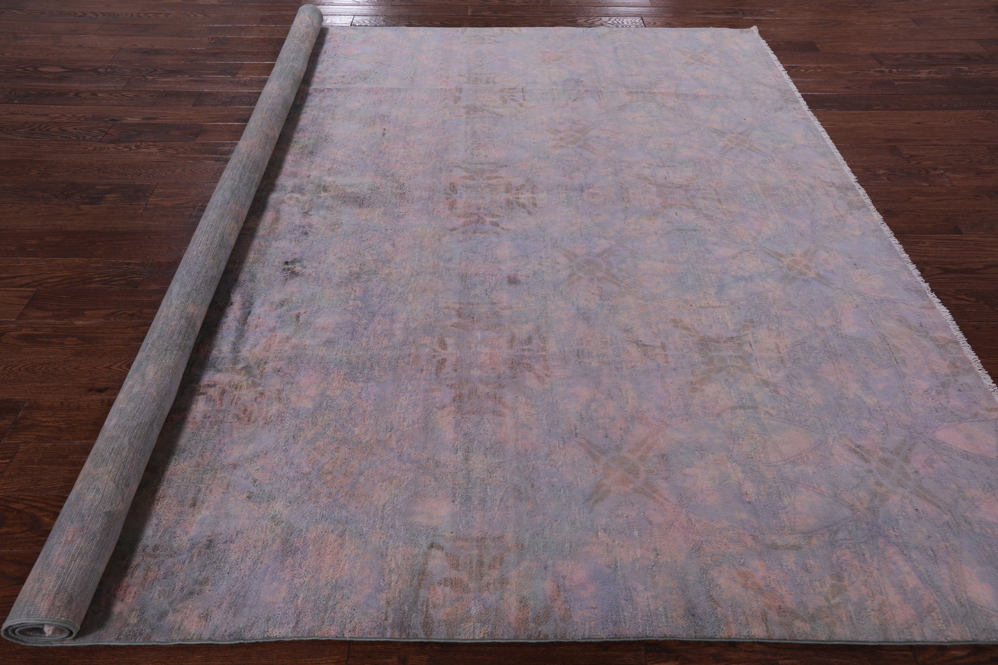 Square William Morris Hand Knotted Wool Area Rug - 9' 0" X 9' 0" - Golden Nile