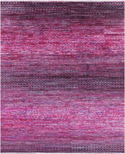Savannah Grass Hand Knotted Wool & Silk Rug - 8' 1" X 10' 0" - Golden Nile