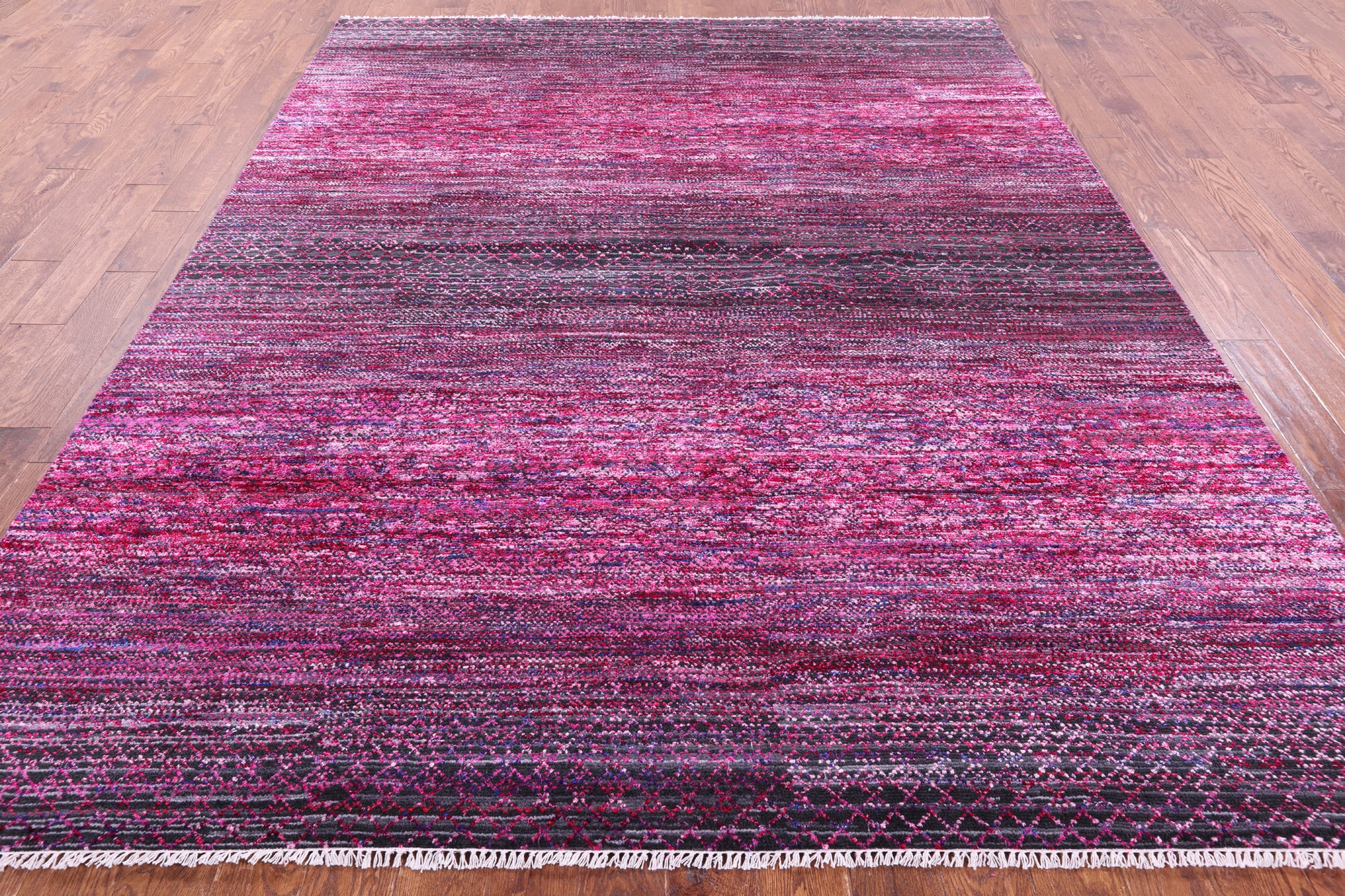 Savannah Grass Hand Knotted Wool & Silk Rug - 8' 1" X 10' 0" - Golden Nile