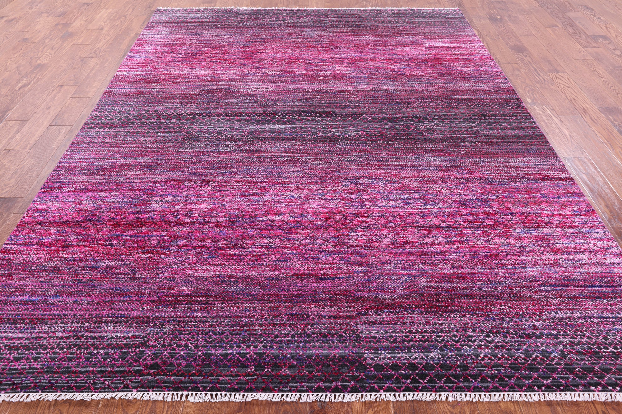 Savannah Grass Hand Knotted Wool & Silk Rug - 8' 1" X 10' 0" - Golden Nile