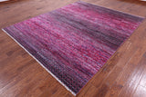 Savannah Grass Hand Knotted Wool & Silk Rug - 8' 1" X 10' 0" - Golden Nile