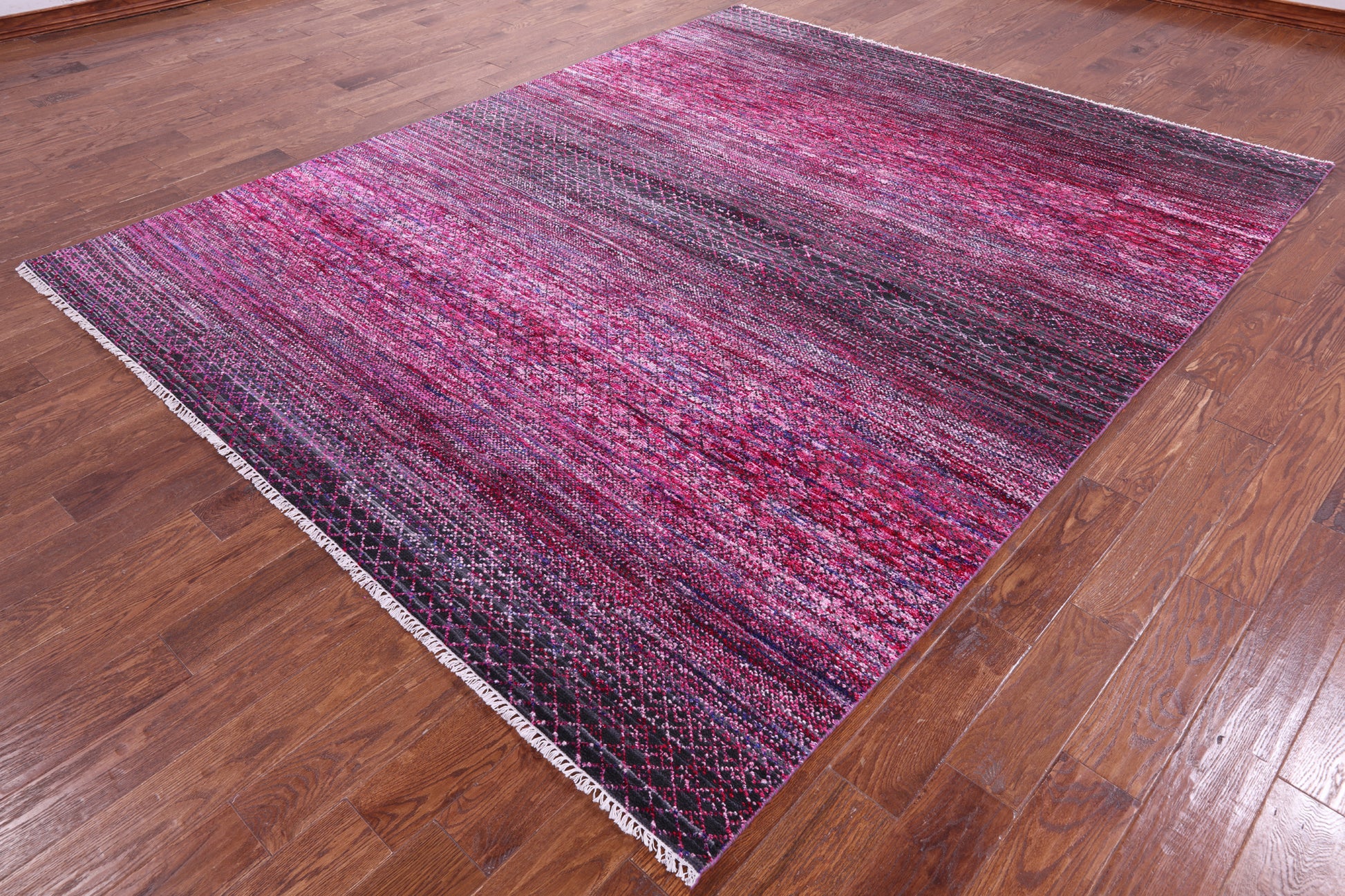 Savannah Grass Hand Knotted Wool & Silk Rug - 8' 1" X 10' 0" - Golden Nile