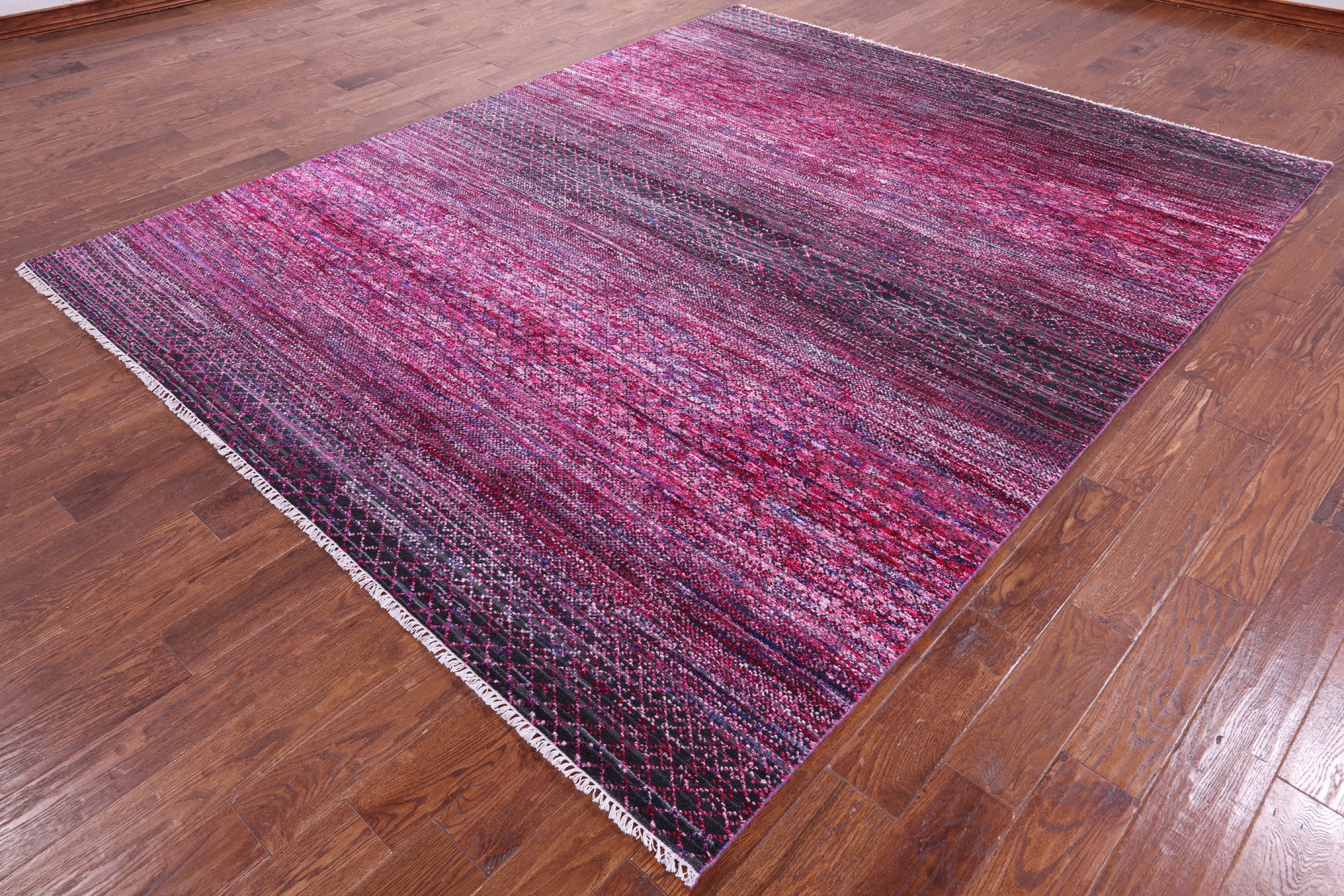 Savannah Grass Hand Knotted Wool & Silk Rug - 8' 1" X 10' 0" - Golden Nile