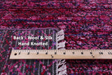 Savannah Grass Hand Knotted Wool & Silk Rug - 8' 1" X 10' 0" - Golden Nile