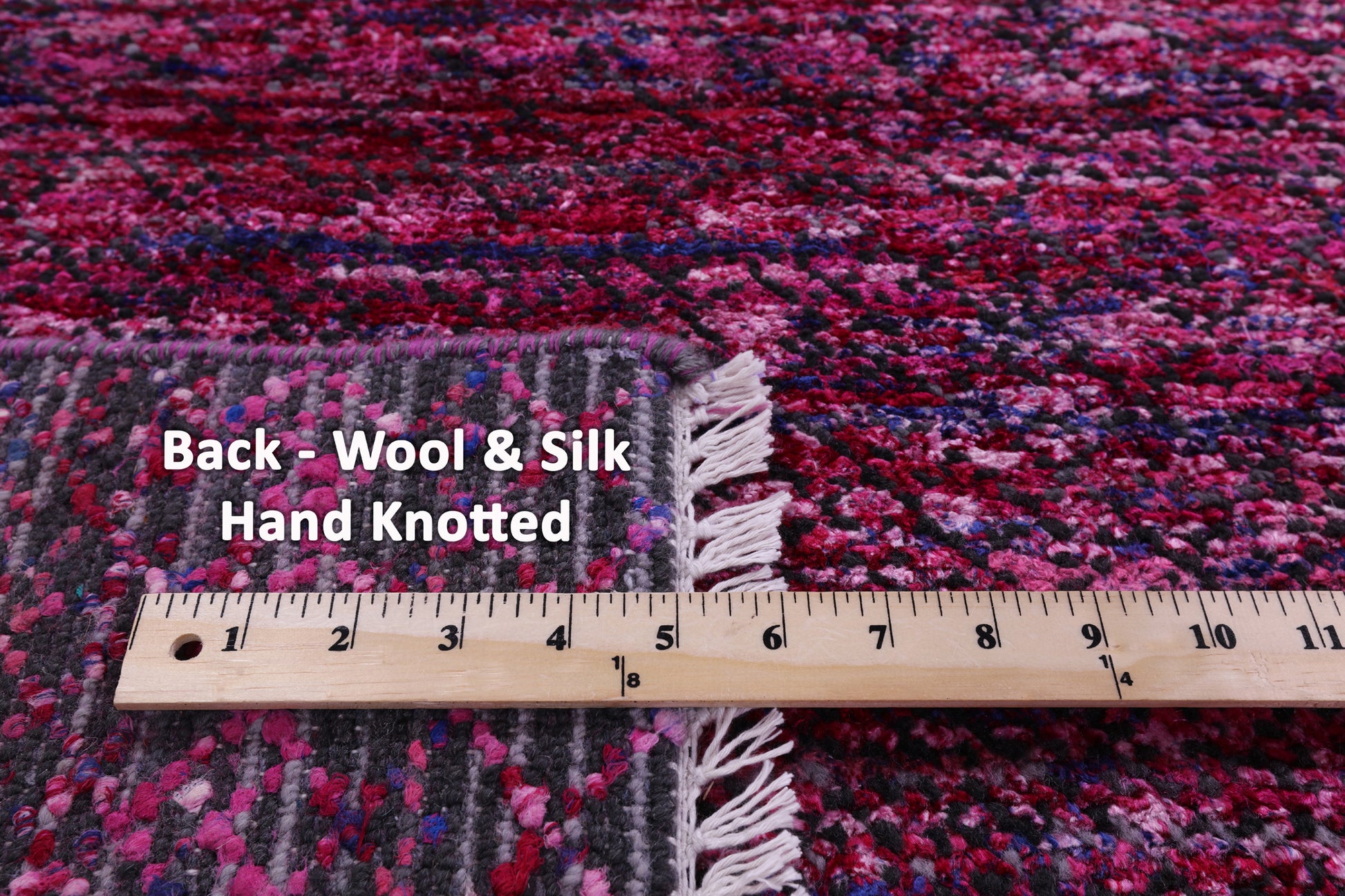 Savannah Grass Hand Knotted Wool & Silk Rug - 8' 1" X 10' 0" - Golden Nile