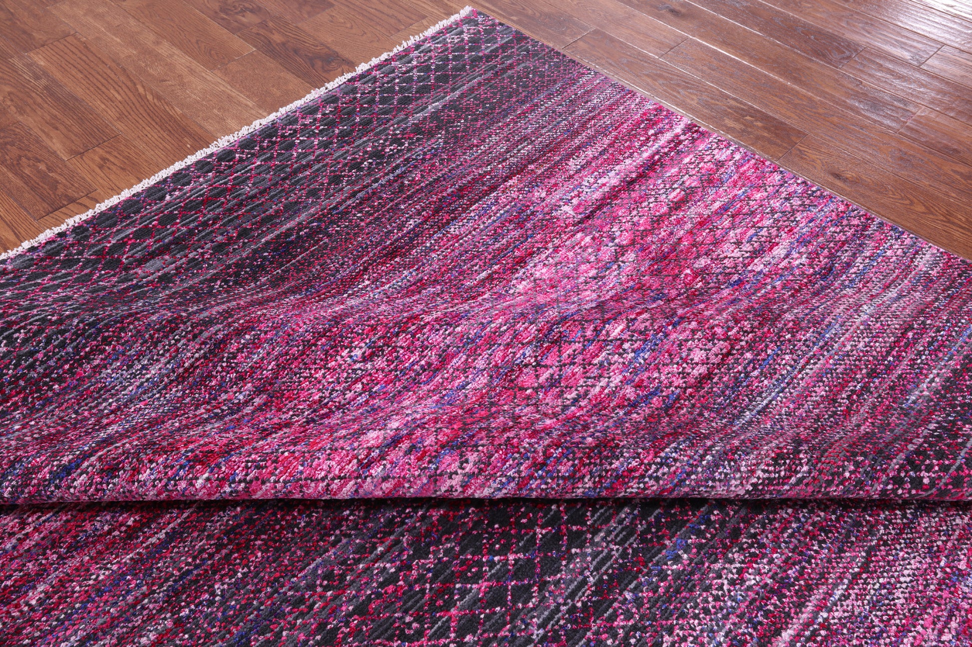 Savannah Grass Hand Knotted Wool & Silk Rug - 8' 1" X 10' 0" - Golden Nile