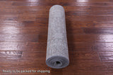 Grey Persian Hand Knotted Wool & Silk Runner Rug - 2' 7" X 9' 11" - Golden Nile