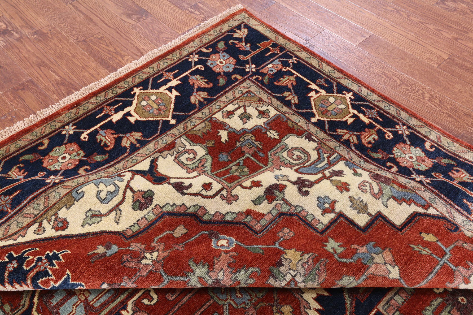 Eastern Weavers One of A Kind Hand-Knotted Persian 3' x 5' Oriental Wool Cream Rug - 4'0x3'0