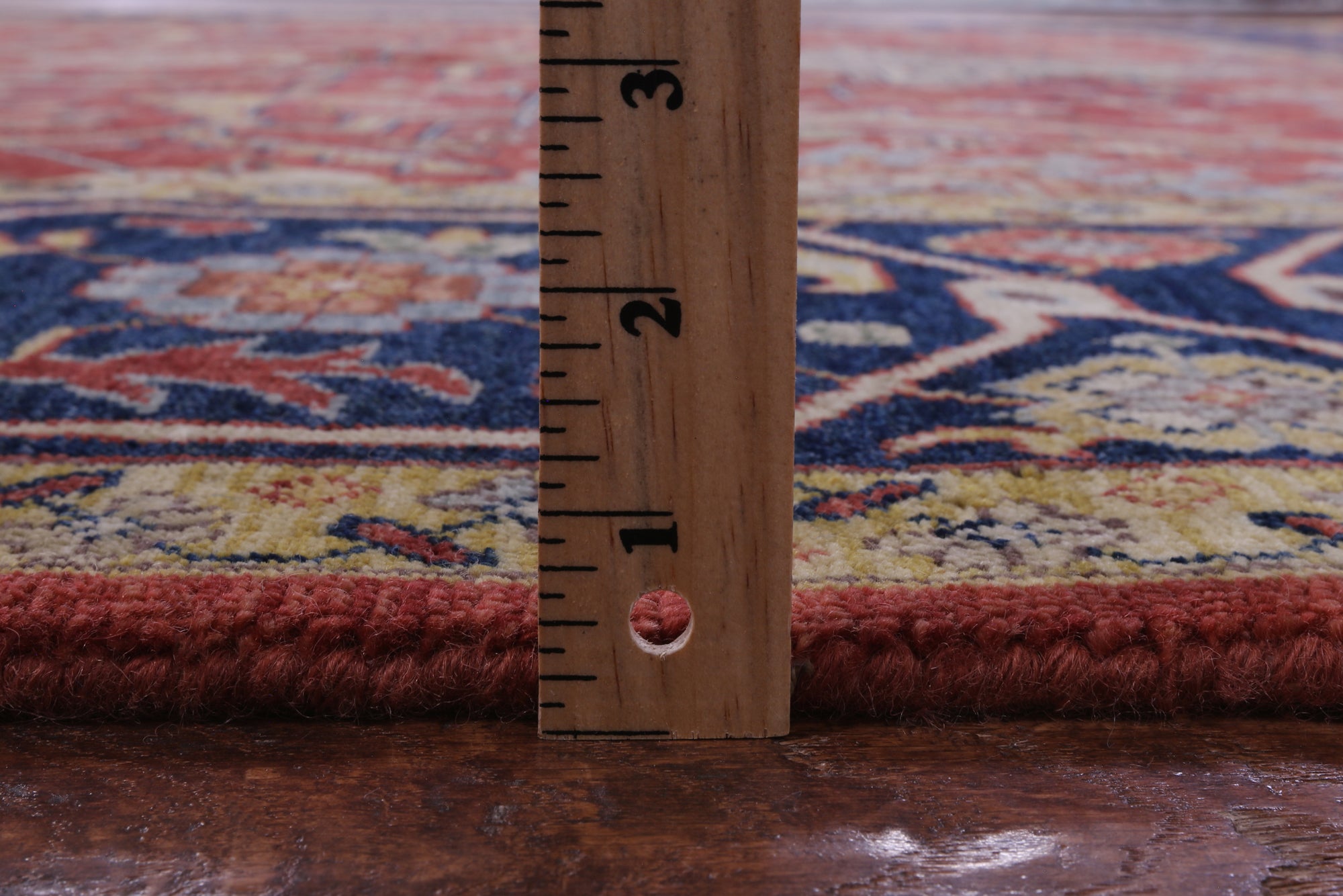 Red Persian Fine Serapi Hand Knotted Wool Rug - 8' 10" X 11' 8" - Golden Nile
