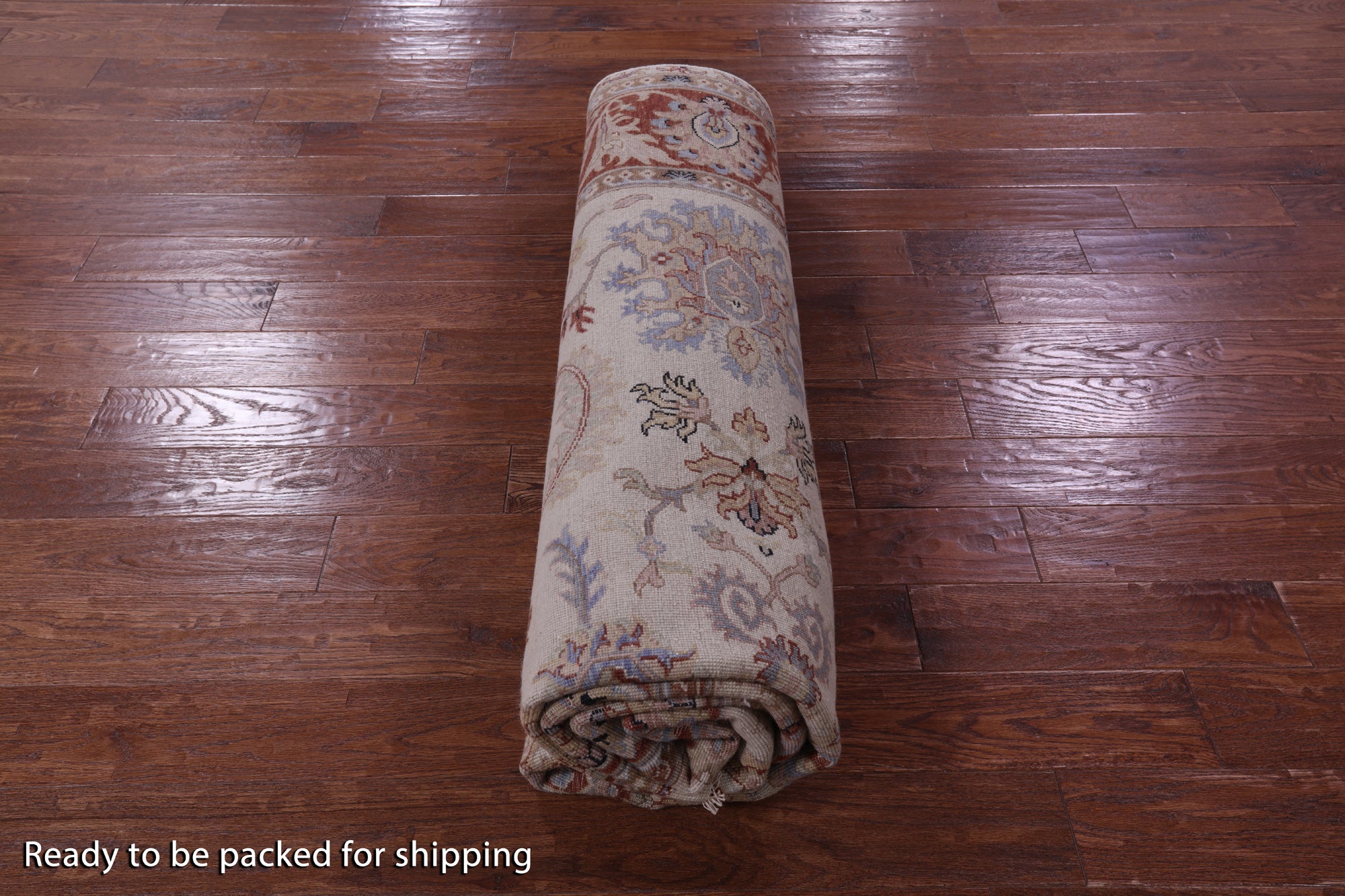 Ivory Persian Tabriz Hand Knotted Wool Rug - 8' 0" X 9' 8" - Golden Nile