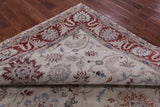Ivory Persian Tabriz Hand Knotted Wool Rug - 8' 0" X 9' 8" - Golden Nile