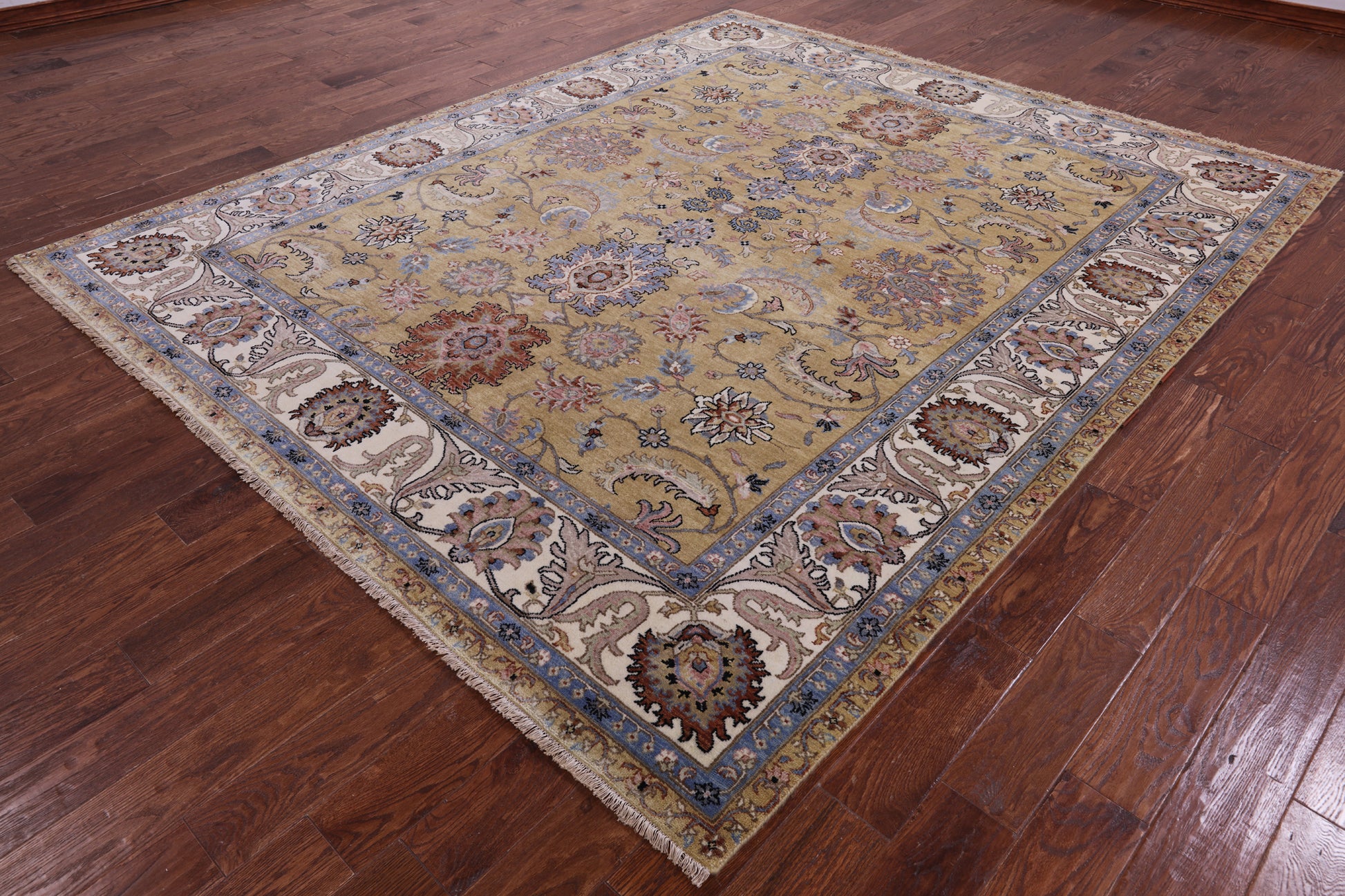 Persian Tabriz Handmade Wool Rug - 8' 1" X 9' 8" - Golden Nile