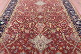 Red Persian Fine Serapi Handmade Wool Rug - 7' 11" X 10' 1" - Golden Nile