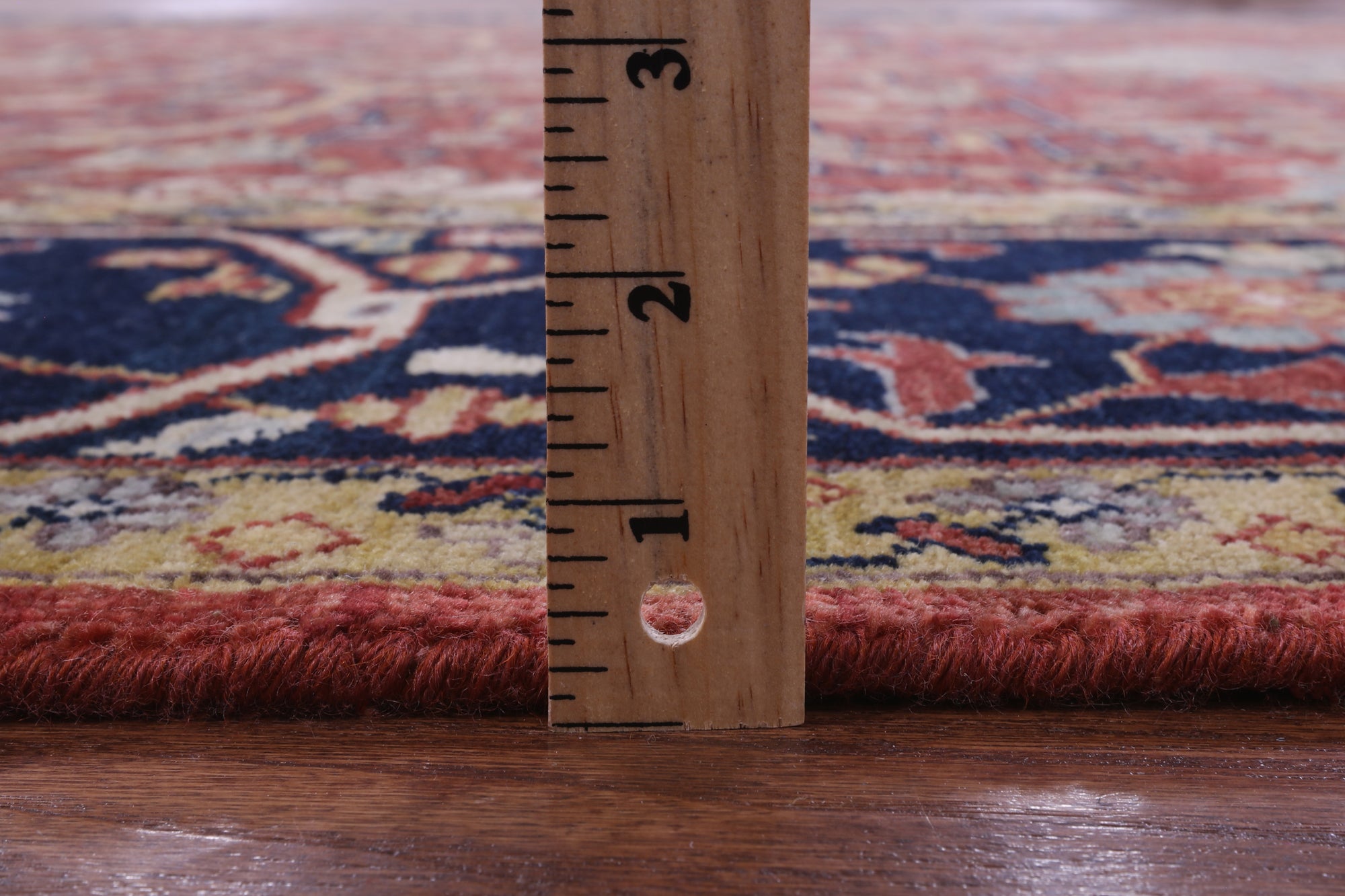 Red Persian Fine Serapi Handmade Wool Rug - 7' 11" X 10' 1" - Golden Nile