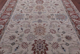 Ivory Persian Tabriz Hand Knotted Wool Rug - 8' 1" X 10' 1" - Golden Nile