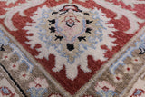 Ivory Persian Tabriz Hand Knotted Wool Rug - 8' 1" X 10' 1" - Golden Nile