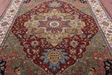 Persian Fine Serapi Hand Knotted Wool Rug - 7' 11" X 9' 9" - Golden Nile