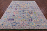 Grey Turkish Oushak Hand Knotted Wool Rug - 8' 4" X 10' 0" - Golden Nile
