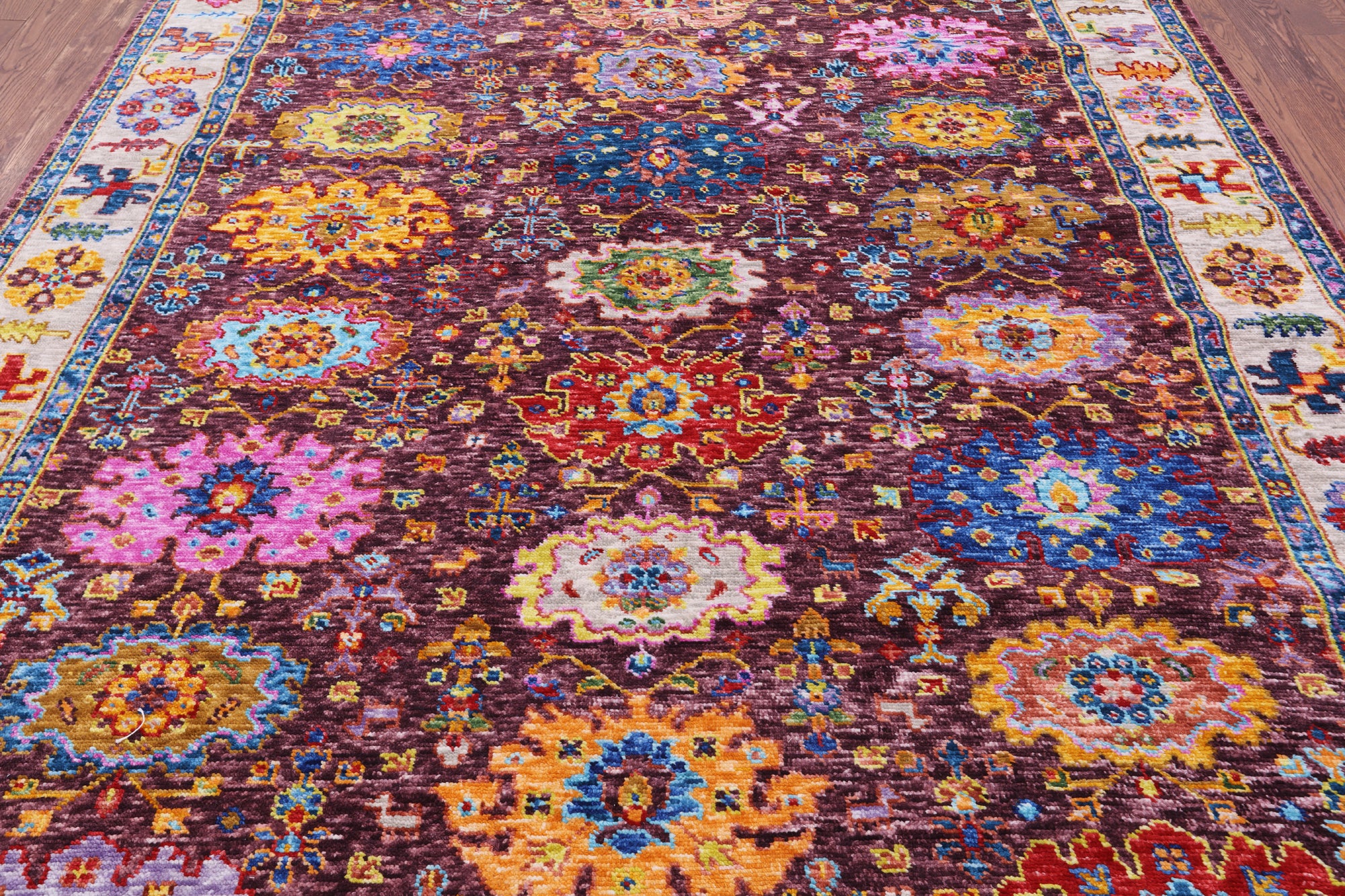Turkish Oushak Hand Knotted Wool Rug - 8' 2" X 10' 3" - Golden Nile
