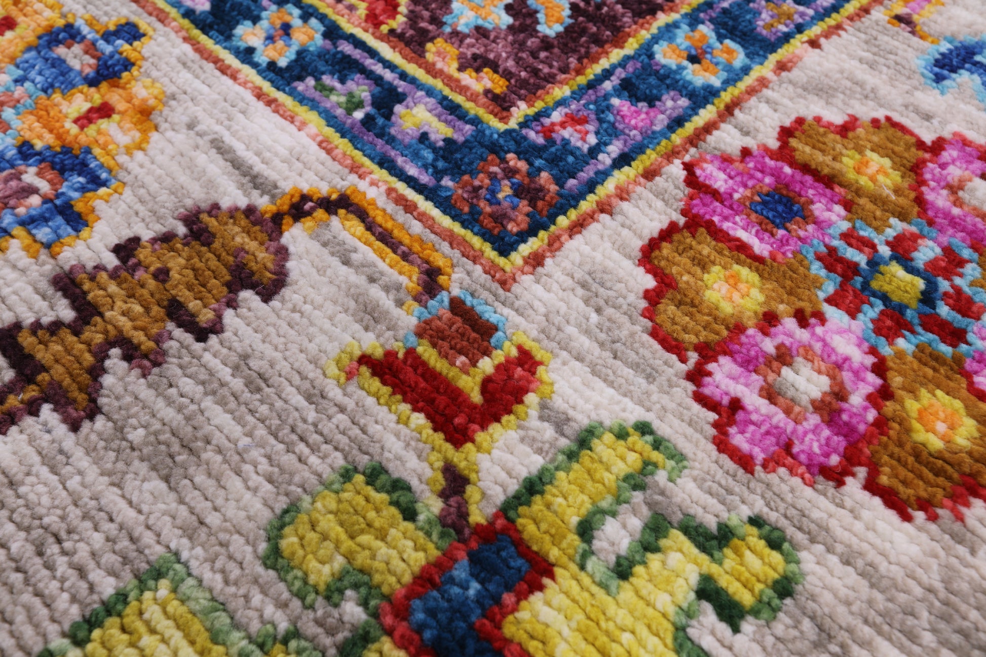 Turkish Oushak Hand Knotted Wool Rug - 8' 2" X 10' 3" - Golden Nile