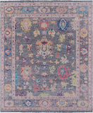 Grey Turkish Oushak Hand Knotted Wool Rug - 8' 3" X 10' 2" - Golden Nile