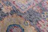 Grey Turkish Oushak Hand Knotted Wool Rug - 8' 3" X 10' 2" - Golden Nile