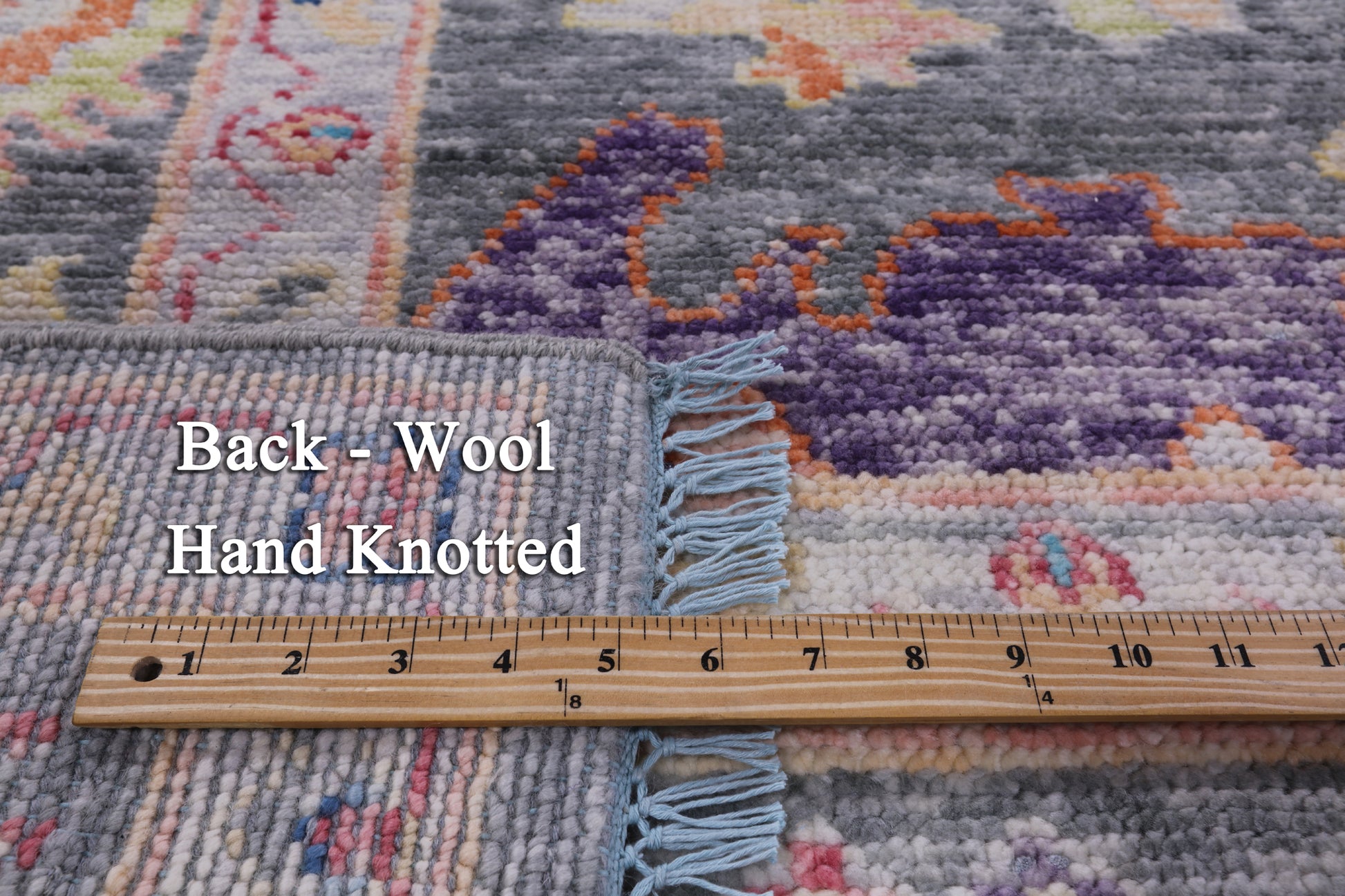 Grey Turkish Oushak Hand Knotted Wool Rug - 8' 3" X 10' 2" - Golden Nile