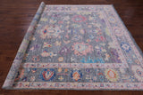 Grey Turkish Oushak Hand Knotted Wool Rug - 8' 3" X 10' 2" - Golden Nile