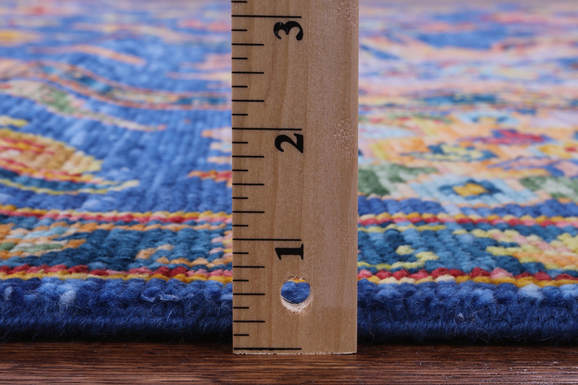 Blue Turkish Oushak Handmade Wool Rug - 8' 2" X 9' 10" - Golden Nile