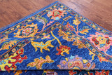 Blue Turkish Oushak Handmade Wool Rug - 8' 2" X 9' 10" - Golden Nile