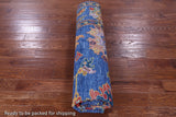 Blue Turkish Oushak Handmade Wool Rug - 8' 2" X 9' 10" - Golden Nile