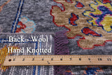 Grey Turkish Oushak Hand Knotted Wool Rug - 8' 2" X 10' 1" - Golden Nile