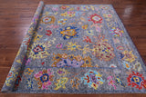 Grey Turkish Oushak Hand Knotted Wool Rug - 8' 2" X 10' 1" - Golden Nile