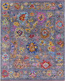 Grey Turkish Oushak Hand Knotted Wool Rug - 8' 2" X 10' 1" - Golden Nile