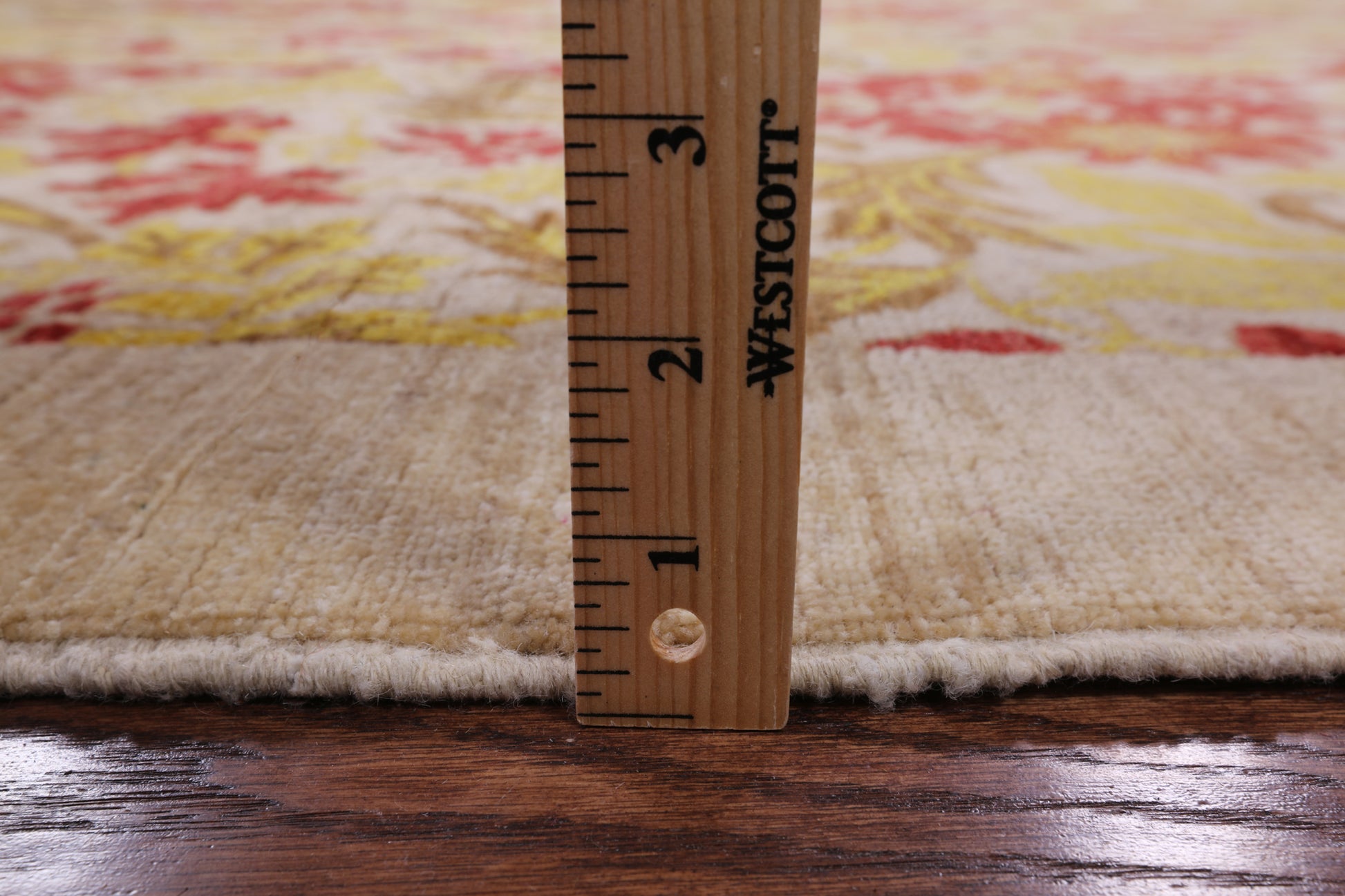 Ivory William Morris Handmade Wool Area Rug - 8' 10" X 11' 8" - Golden Nile