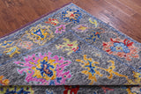 Grey Turkish Oushak Hand Knotted Wool Rug - 8' 1" X 10' 2" - Golden Nile