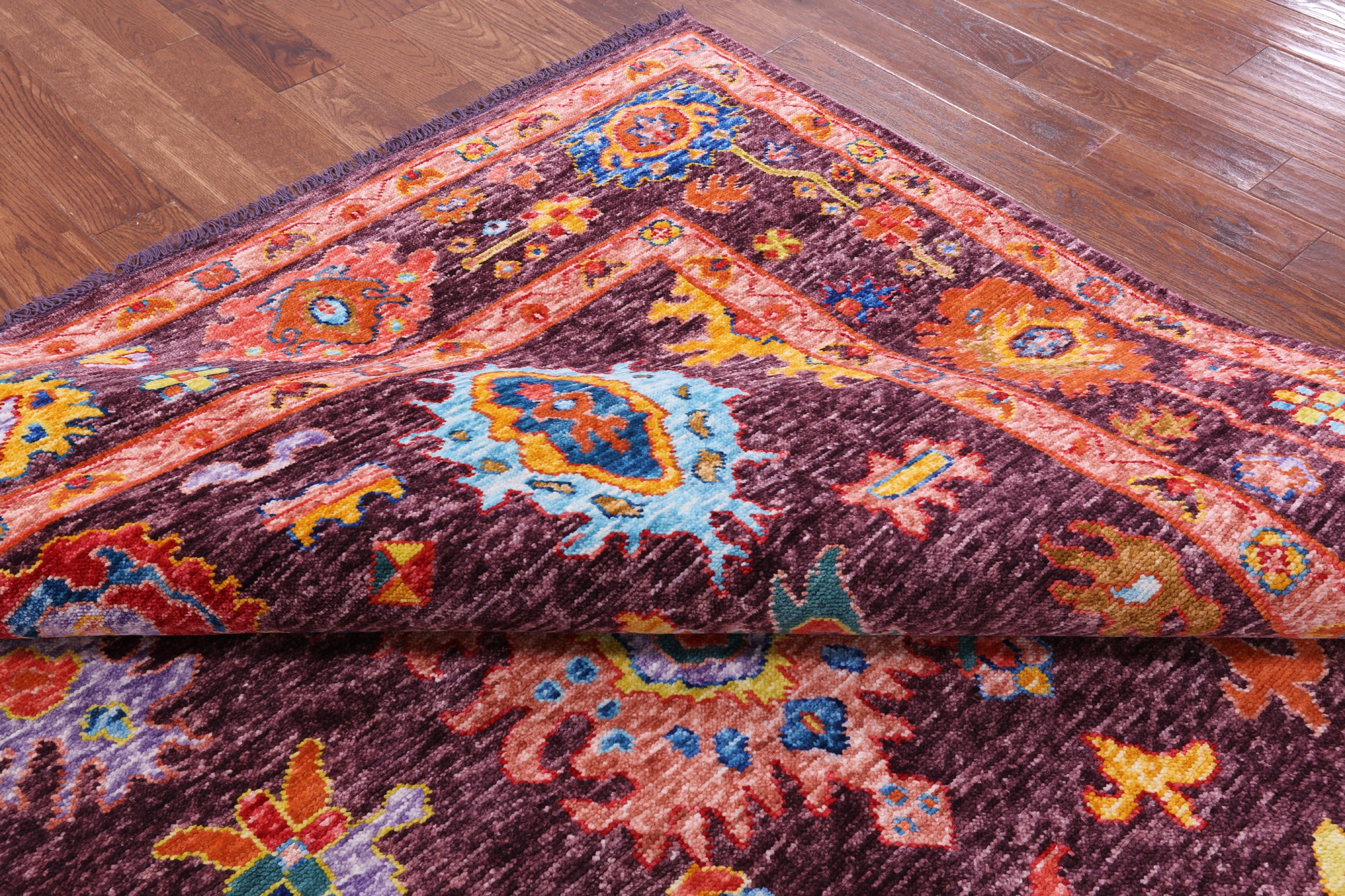 Square Turkish Oushak Hand Knotted Wool Rug - 9' 0" X 8' 10" - Golden Nile