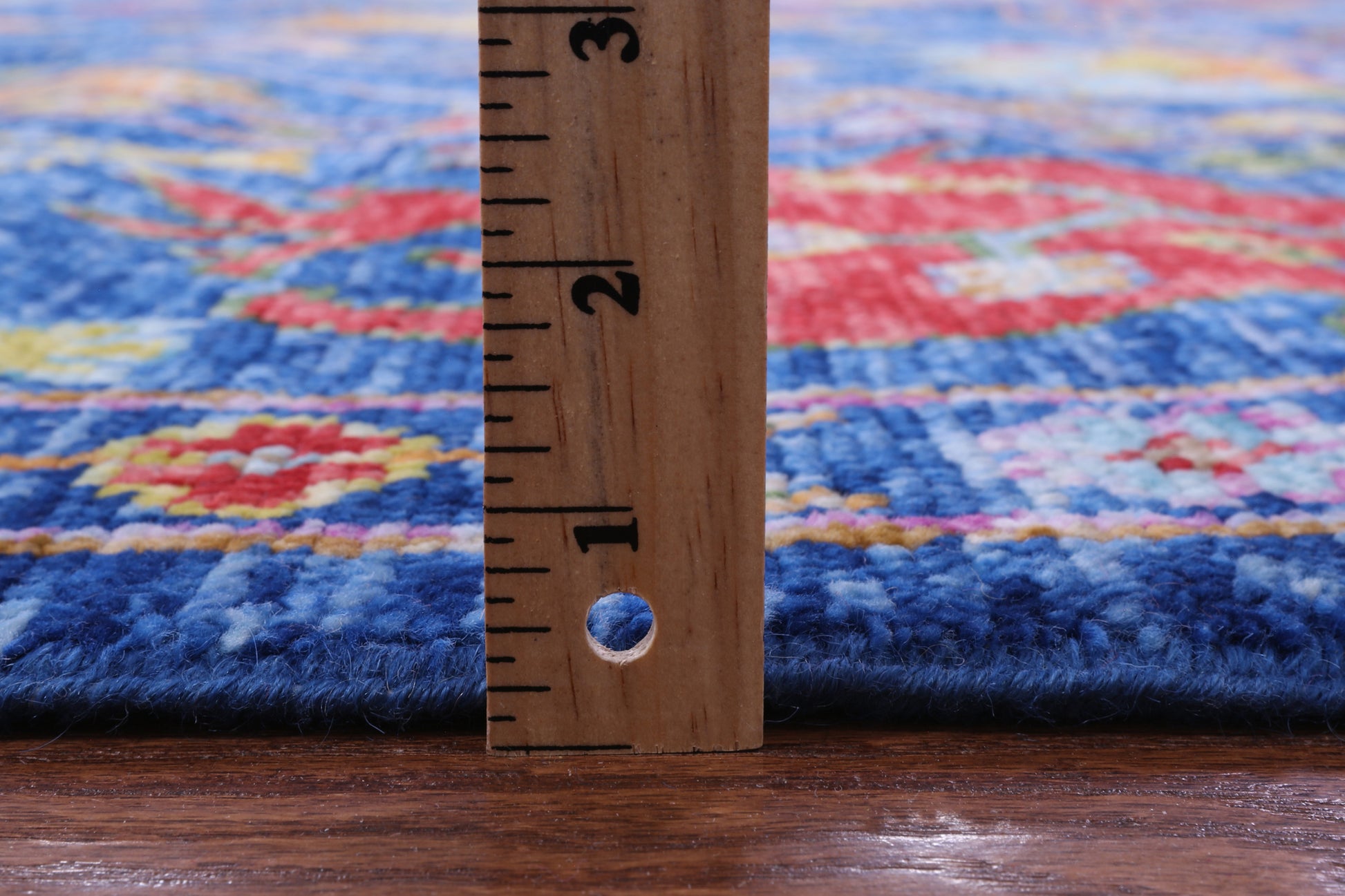 Blue Square Turkish Oushak Hand Knotted Wool Rug - 9' 0" X 9' 1" - Golden Nile