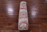Ivory Turkish Oushak Hand Knotted Wool Rug - 9' 3" X 12' 0" - Golden Nile