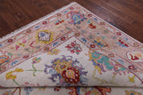 Ivory Turkish Oushak Hand Knotted Wool Rug - 9' 3" X 12' 0" - Golden Nile