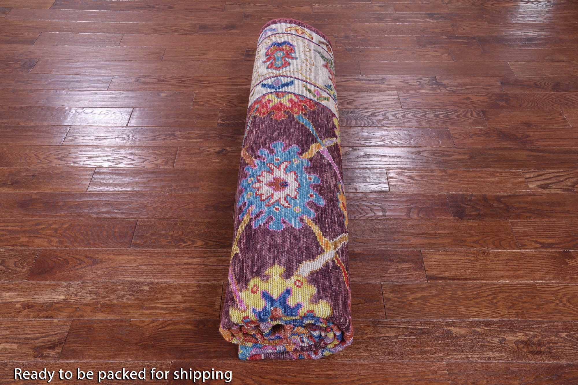 Turkish Oushak Handmade Wool Rug - 9' 1" X 12' 3" - Golden Nile