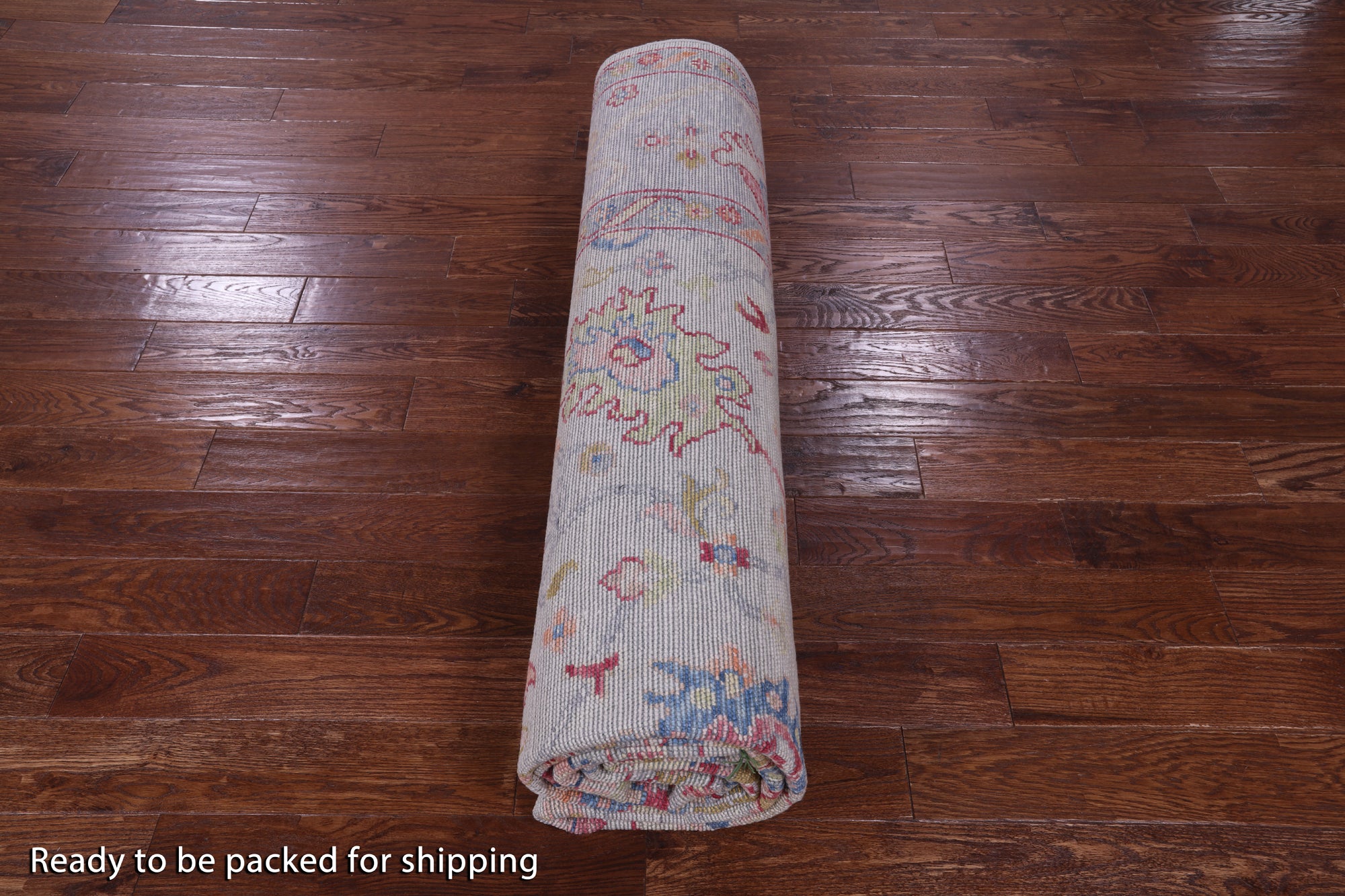 Ivory Turkish Oushak Hand Knotted Wool Rug - 9' 3" X 12' 3" - Golden Nile