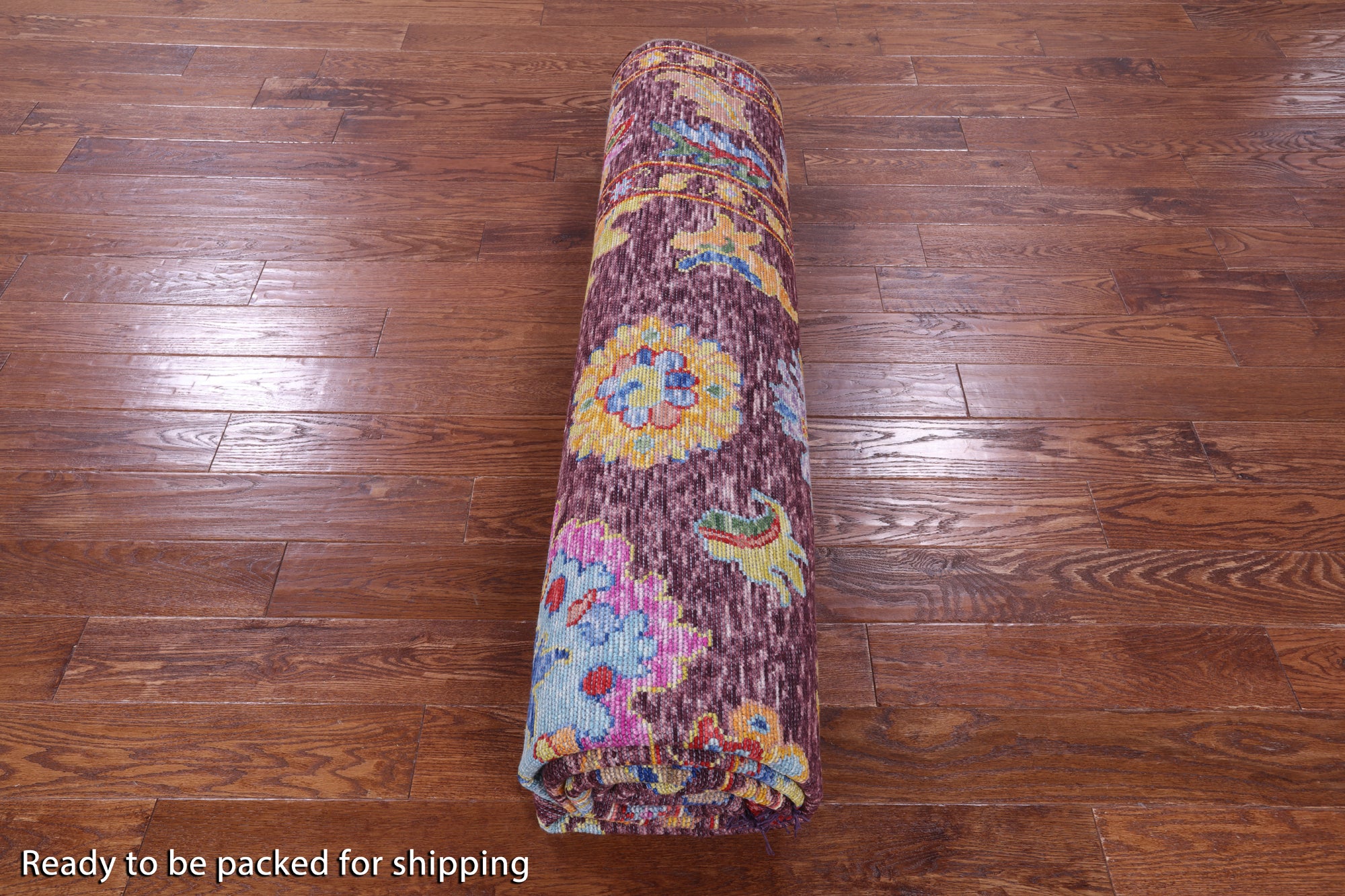 Turkish Oushak Hand Knotted Wool Rug - 9' 3" X 11' 11" - Golden Nile