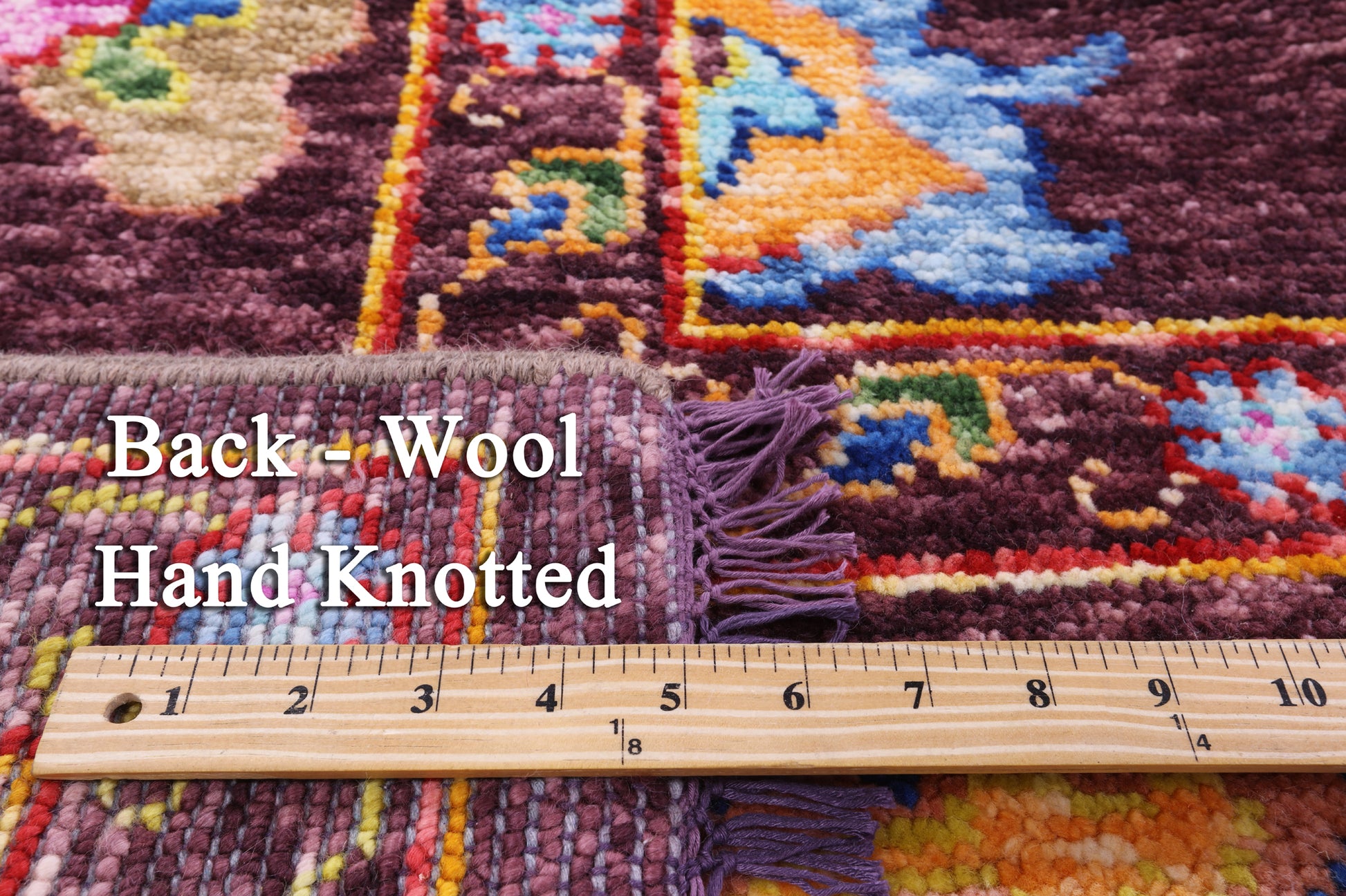 Turkish Oushak Hand Knotted Wool Rug - 9' 3" X 11' 11" - Golden Nile