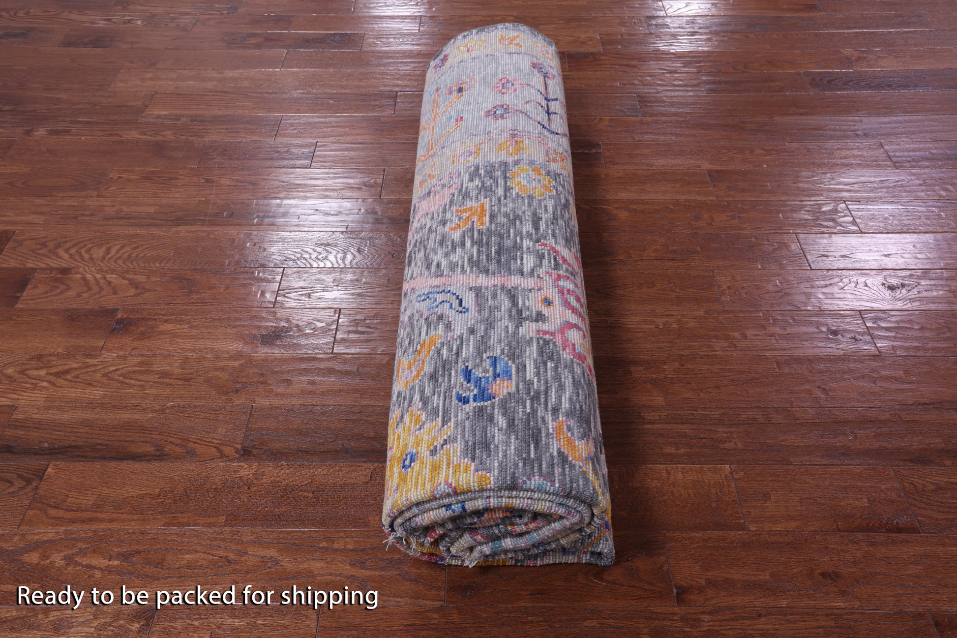 Grey Turkish Oushak Hand Knotted Wool Rug - 9' 2" X 11' 11" - Golden Nile