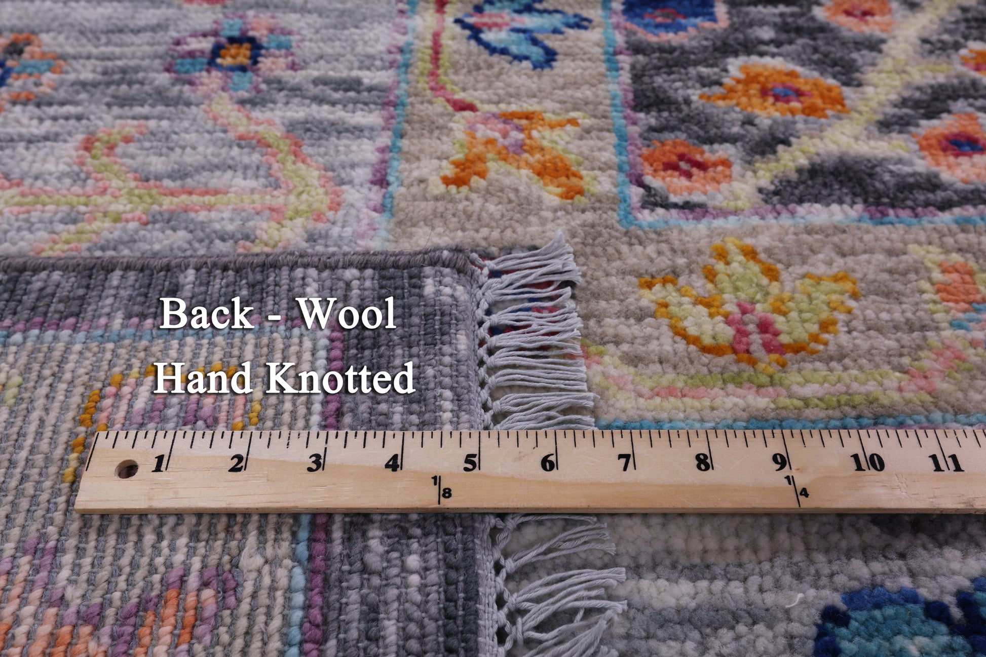 Grey Turkish Oushak Hand Knotted Wool Rug - 9' 2" X 11' 11" - Golden Nile