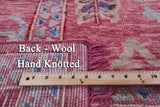 Pink Turkish Oushak Hand Knotted Wool Rug - 9' 3" X 12' 0" - Golden Nile
