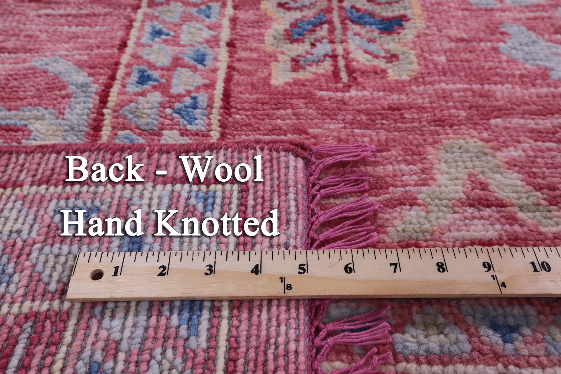 Pink Turkish Oushak Hand Knotted Wool Rug - 9' 3" X 12' 0" - Golden Nile